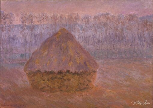 Meule, hiver, temps brumeux – Claude Monet Claude Monet