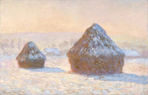 Meules, effet de neige, le matin – Claude Monet Claude Monet