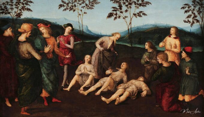 Miracle de Saint Eusèbe – Raphaël (peintre) Raffaello Sanzio (Raphaël)