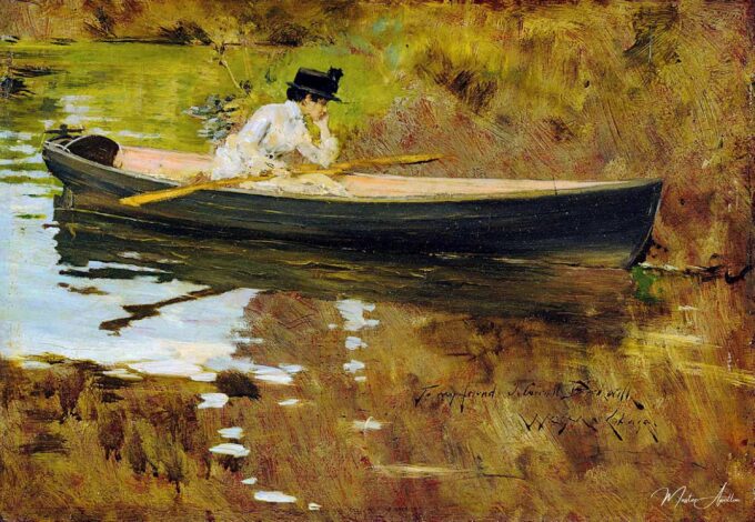 Mrs. Chase in Prospect Park – William Merritt Chase William Merritt Chase
