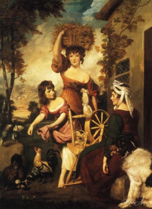 Mme et Mlle Macklin, avec Mlle Potts – Joshua Reynolds Joshua Reynolds 2