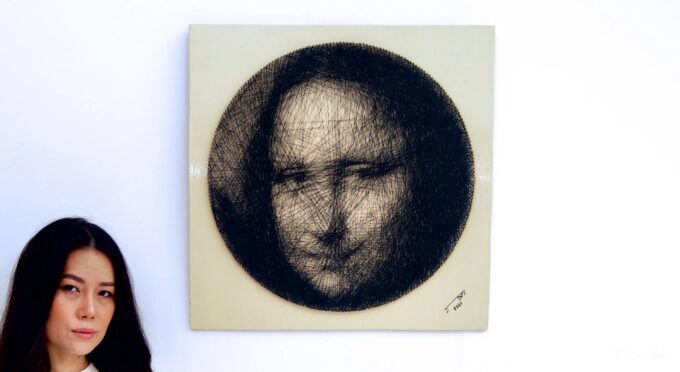Mona Lisa String Art | 60 x 60 cm La Galerie d'art en ligne art gallery