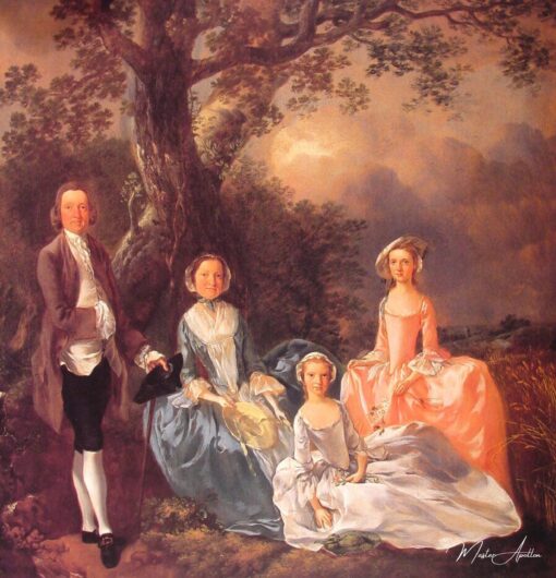Mr. and Mrs. John Gravenor and their Daughters, Elizabeth and Ann – Thomas Gainsborough Thomas Gainsborough 2