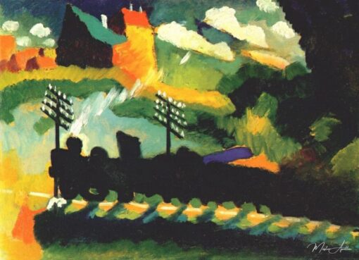 Murnau, Train et Château – Vassily Kandinsky Vassily Kandinsky