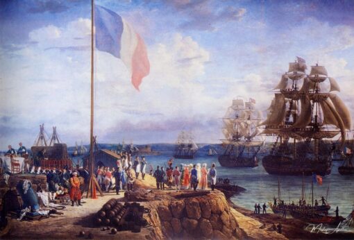 Napoléon et Marie Louise assistant à la parade de l’escadrille à Cherbourg, en 1811 – Louis Philippe Crepin Louis-Philippe Crépin