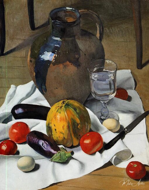 Nature morte avec une grande cruche en faïence – Félix Edouard Vallotton Félix Vallotton