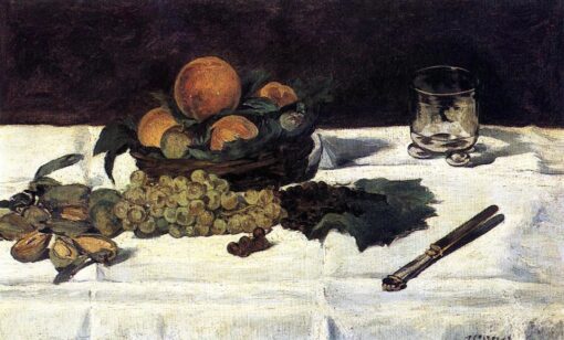 Nature morte fruits sur un tableau – Edouard Manet Édouard Manet 2
