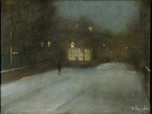Nocturne en gris et or : Chelsea Snow – James Abbott McNeill Whistler James Abbott McNeill Whistler