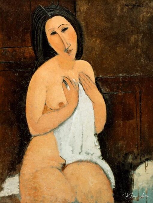 Nu assis avec une chemise – Amedeo Modigliani Amedeo Modigliani
