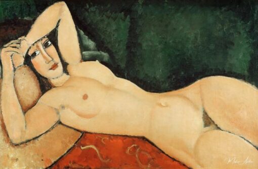 Nu couche un bras replie – Amedeo Modigliani Amedeo Modigliani