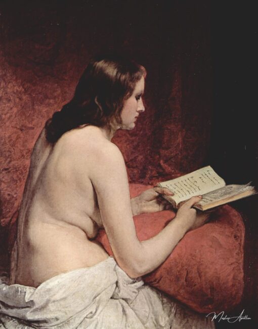 Odalisque with Book – Francesco Hayez Francesco Hayez