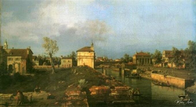 Padoue : Canal de la Brenta et Porta Portello – Canal Giovanni Antonio Giovanni Antonio Canal 2