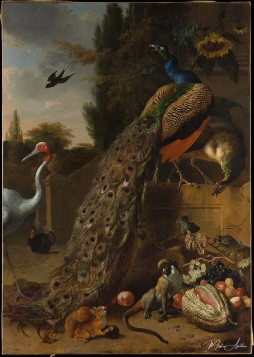 Paons, 1683 – Melchior d’Hondecoeter Melchior d'Hondecoeter