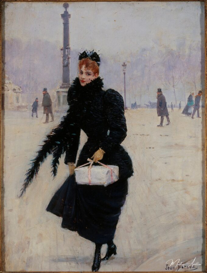 Parisienne sur la place de la Concorde – Jean Béraud Jean Béraud
