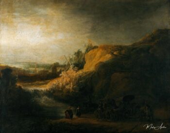 Paysage avec le baptême de l’Eunuque – Rembrandt van Rijn Rembrandt van Rijn