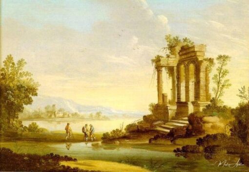 Paysage avec ruine de temple – Caspar David Friedrich Caspar David Friedrich
