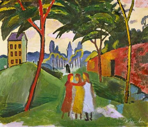 Paysage avec trois filles – August Macke August Macke