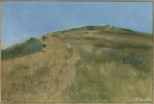 Paysage de dune devant une côte raide – Edgar Degas Edgar Degas