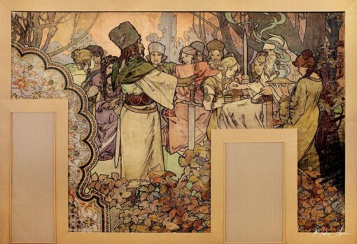Peinture murale L’Exposition Universelle de 1900 – Mucha Alphonse Mucha
