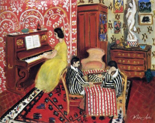 Pianiste et joueurs de dames – Matisse Henri Matisse