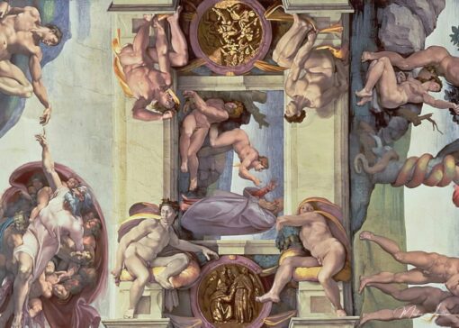 Plafond de la chapelle Sixtine (1508-12) : La création d’Eve – Michel-Ange Michel-Ange