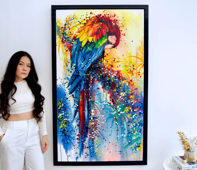 Pop Art Perroquet  | 80 X 140 cm La Galerie d'art en ligne art gallery