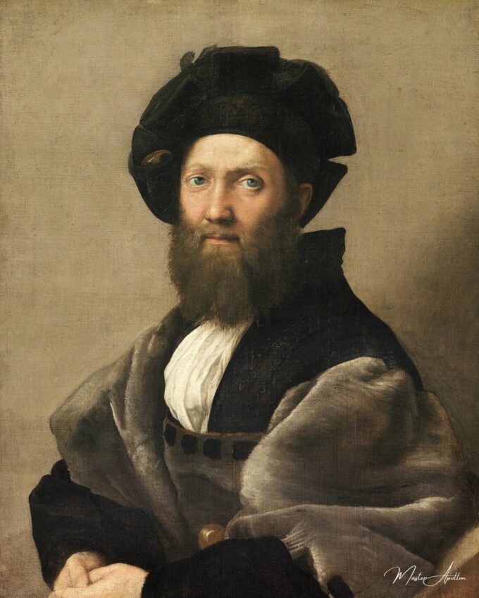 Portrait de Baldassare Castiglione – Raphaël (peintre) Raffaello Sanzio (Raphaël)