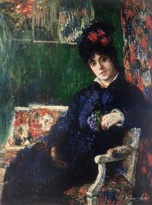 Portrait de Camille au bouquet de violettes – Claude Monet Claude Monet