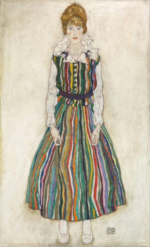 Portrait de Edith Schiele, femme de l’artiste – Egon Schiele Egon Schiele