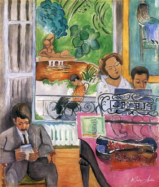 Portrait de famille (la leçon de musique) – Matisse Henri Matisse 2