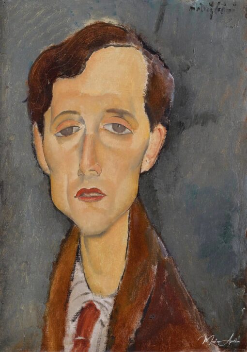 Portrait de Franz Hellens – Amedeo Modigliani Amedeo Modigliani