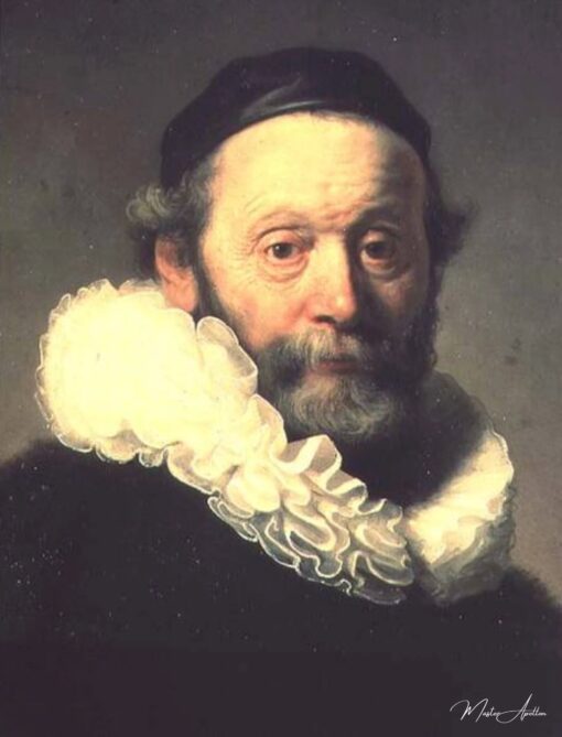 Portrait de Johannes Uyttenbogaert (détail) – Rembrandt van Rijn Rembrandt van Rijn