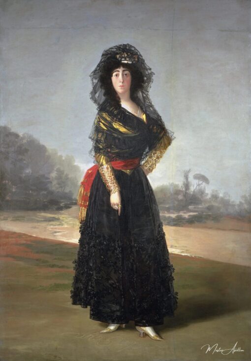 Portrait de la duchesse d’Albe en noir – Francisco de Goya Francisco de Goya