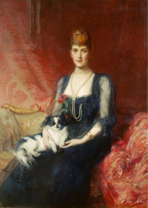 Portrait de la reine Alexandra, alors princesse de Galles, avec Facey – Luke Fildes Luke Fildes