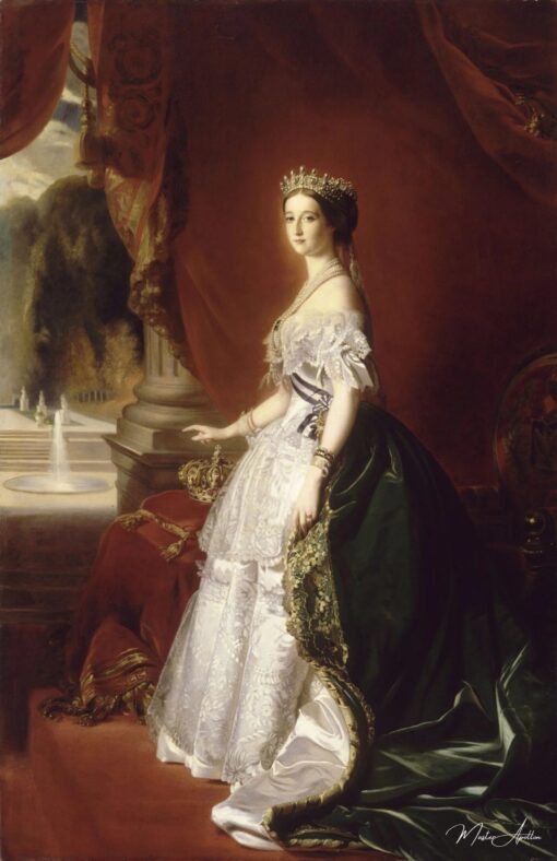 Portrait de l’impératrice Eugénie en robe de cour – Franz Xaver Winterhalter Franz Xaver Winterhalter