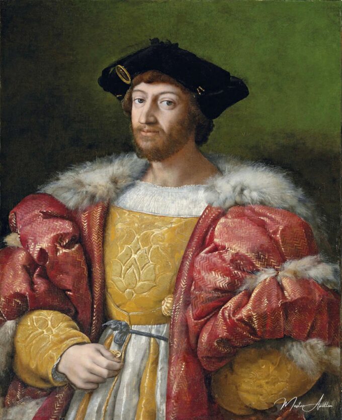 Portrait de Lorenzo de Médicis – Raphaël (peintre) Raffaello Sanzio (Raphaël)