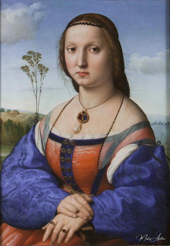 Portrait de Maddalena Doni – Raphaël (peintre) Raffaello Sanzio (Raphaël)