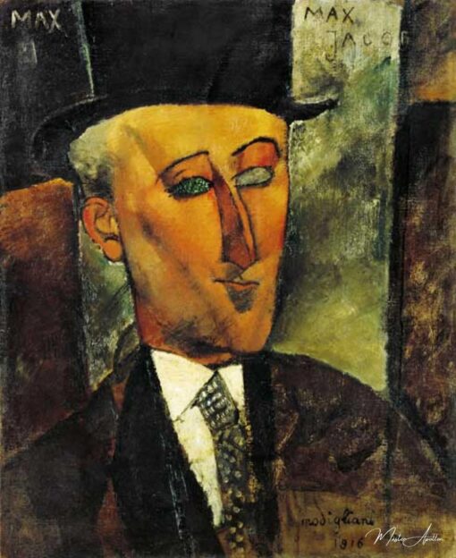 Portrait de Max Jacob – Amedeo Modigliani Amedeo Modigliani