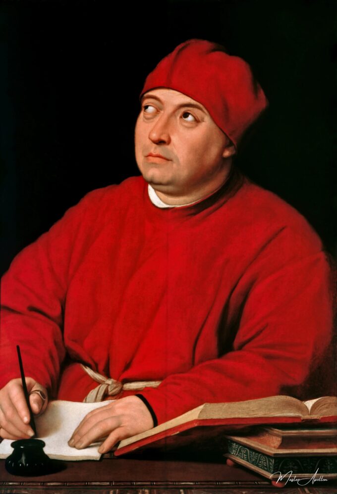 Portrait de Tommaso Inghirami – Raphaël (peintre) Raffaello Sanzio (Raphaël)