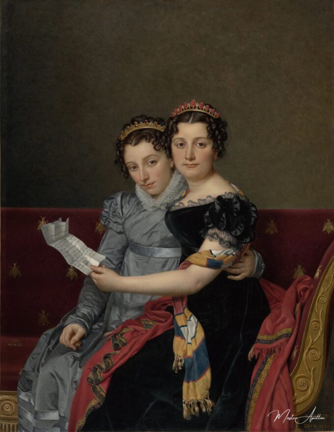 Portrait des sœurs Zénaïde et Charlotte Bonaparte – Jacques-Louis David Jacques-Louis David