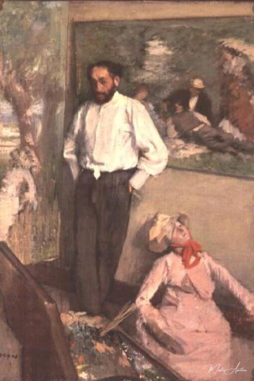 Portrait d’Henri Michel-Levy dans son atelier – Edgar Degas Edgar Degas