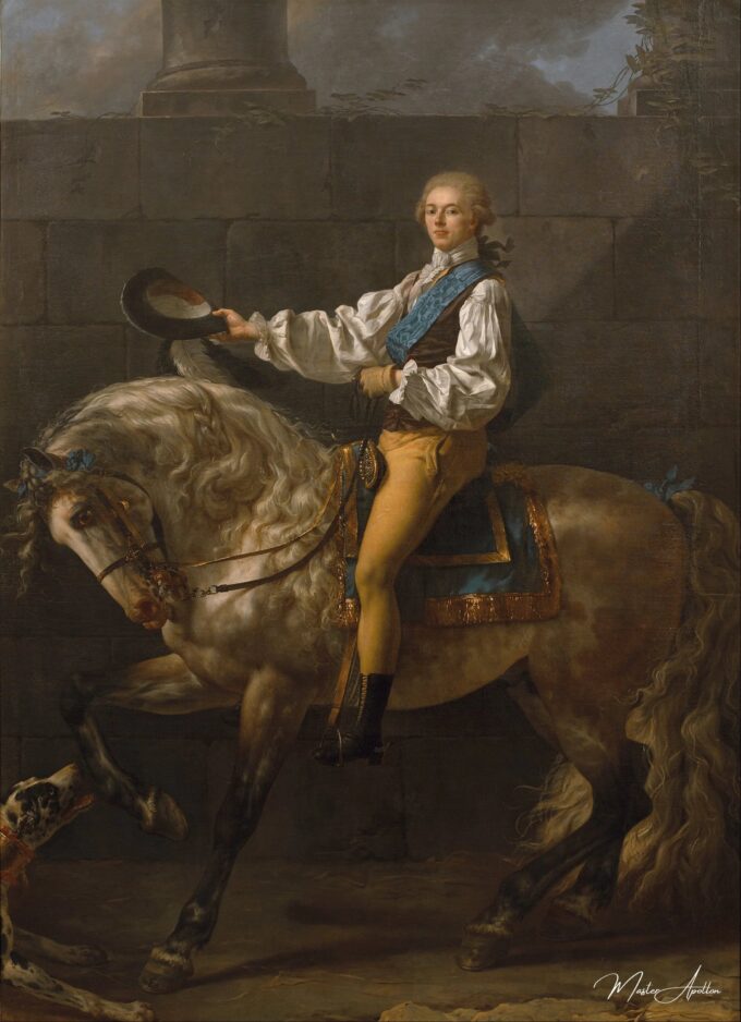 Portrait du comte Stanislas Potocki – Jacques-Louis David Jacques-Louis David