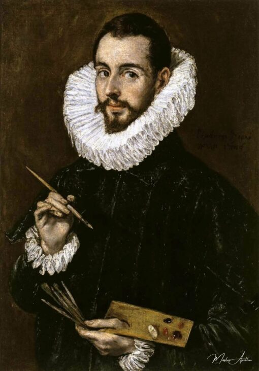 Portrait of the-Artist’s son Jorge Manuel Theotokopoulos – El Greco El Greco