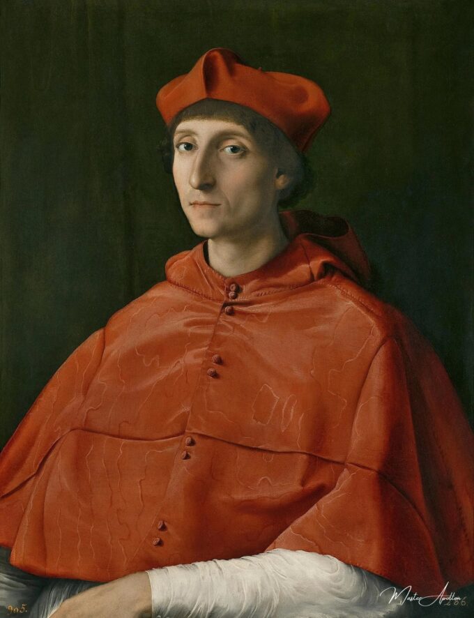 Portrait d’un cardinal – Raphaël (peintre) Raffaello Sanzio (Raphaël)