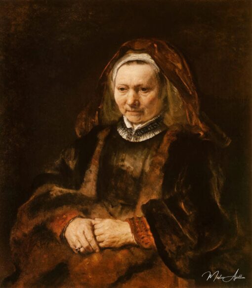Portrait d’une femme âgée – Rembrandt van Rijn Rembrandt van Rijn