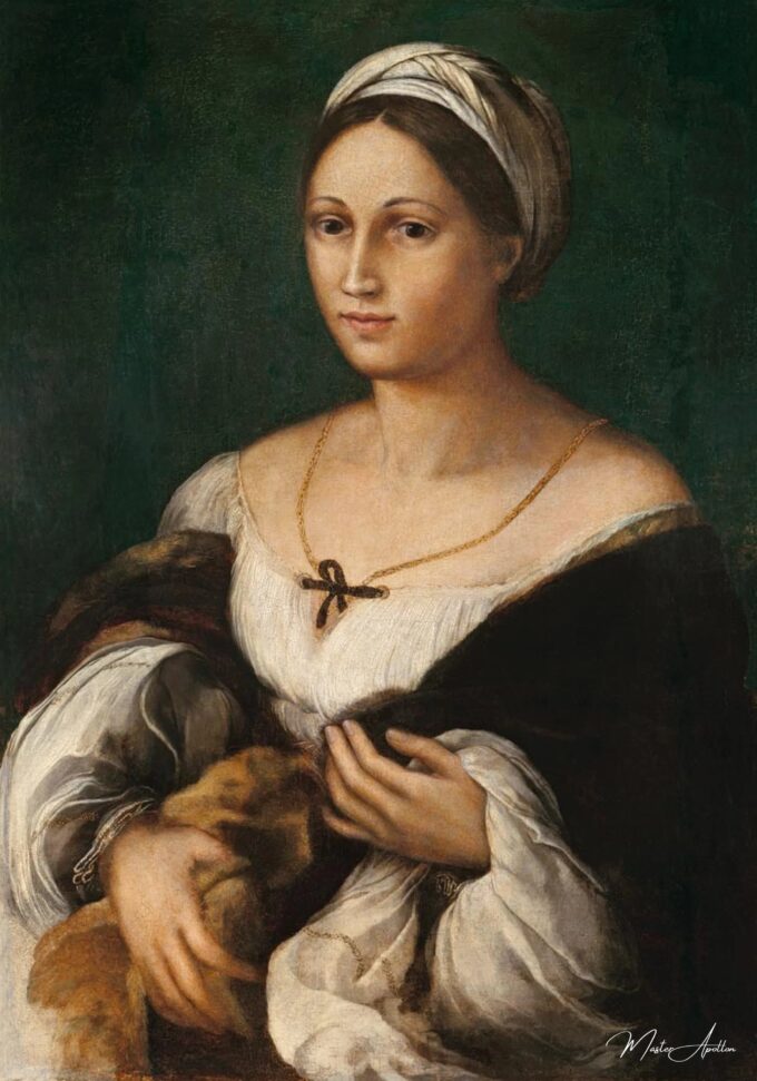 Portrait d’une jeune femme (Donna Velata) – Raphaël (peintre) Raffaello Sanzio (Raphaël)