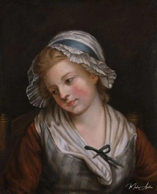 Portrait d’une jeune fille – Nicolas Bernard Lépicié Nicolas Bernard Lépicié