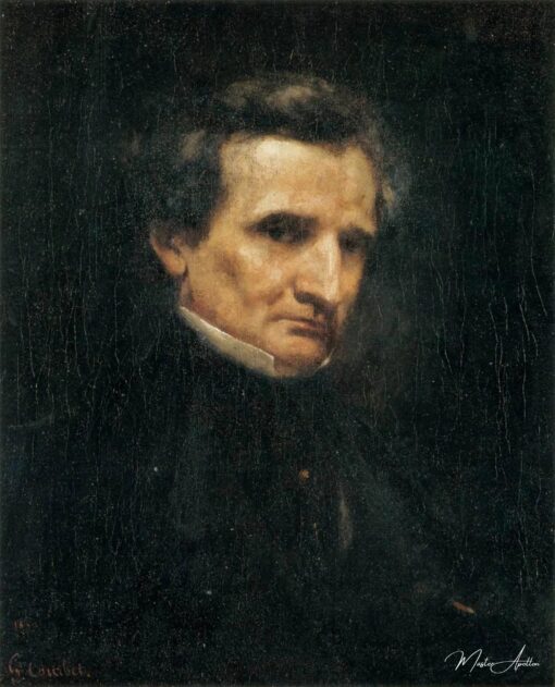 Portrait of Hector Berlioz – Gustave Courbet Gustave Courbet