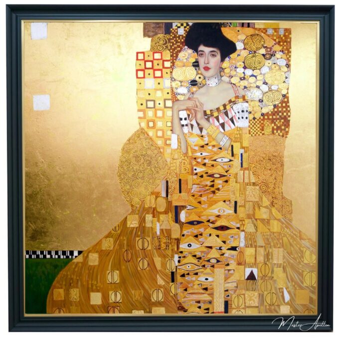 Portrait Réimaginé d’Adele Bloch-Bauer par Master Apollon | 200 x 200 cm La Galerie d'art en ligne art gallery 3