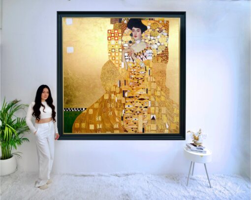 Portrait Réimaginé d’Adele Bloch-Bauer par Master Apollon | 200 x 200 cm La Galerie d'art en ligne art gallery 5